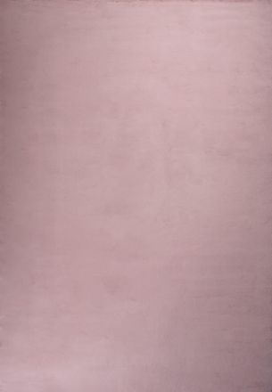 Nazar Rugs Alfombra lisa de pelo largo y suave lavable - rosa - 200x290 cm