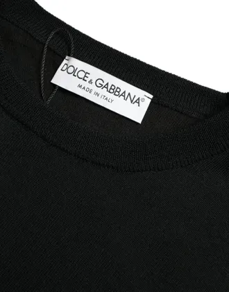 Dolce & Gabbana Wool Crewneck Sweater - Black
