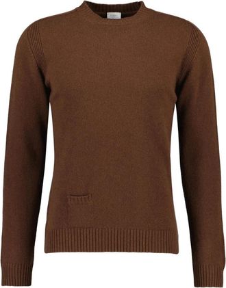04651/ Trui met ronde hals - Heren - Ronde hals truien - Bruin - XL - Truien & Vesten
