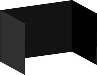 Regalos Miguel Regalos Miguel - Packs Laterales Carpas Plegables - Pack 3 Laterales Lisos Para Carpas 2x2 Master - Negro