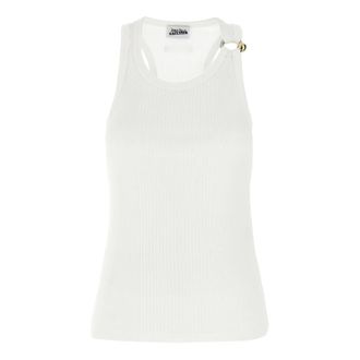 Jean Paul Gaultier Dames, Tops, Wit, Maat: S Katoen