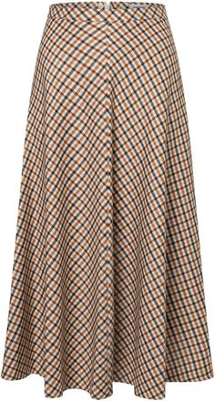 More & More Midi Rok - Dames - Midirokken - Bruin - 2XL - Rokken