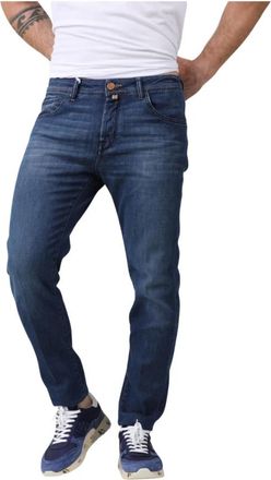 Jacob Cohen Slim Carrot Jeans - Heren - Slim Fit Jeans - Blauw - W32 - Jeans