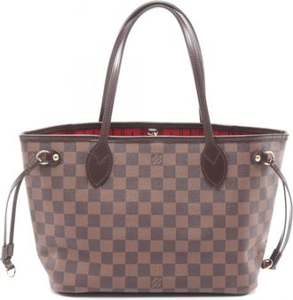 Louis Vuitton Brown Coated Canvas Pvc Damier Canvas Leather Handbag Tote Bag (Pre-Owned)