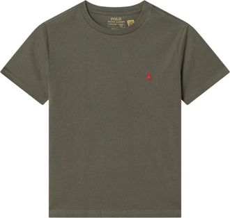 Polo Ralph Lauren Cotton Jersey Crewneck Tee - Heren - T-shirts - Groen - XL - Katoen - Tops