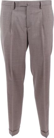 BRIGLIA 1949 Slim-fit Pantalon - Heren - Slim Fit Broeken - Grijs - 2XL - Leer - Broeken