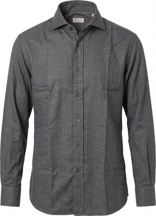 Brunello Cucinelli Cotton And Lyocell Shirt
