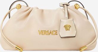 Versace Beige Tag Clutch