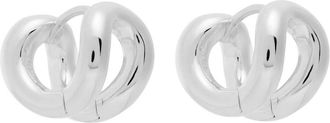 LIÉ STUDIO Lie Studio The Asta Sterling Silver Hoop Earrings - One Size