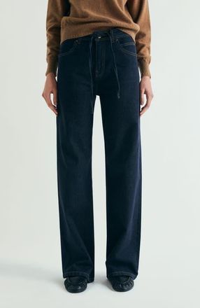 Scalpers Jeans Waist Lace Detail in Indigo at Nordstrom, Size X-Small