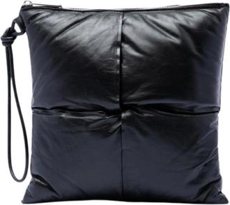 Bottega Veneta Pre-owned Leren Clutch - Dames - Vintage Clutch - Zwart - ONE Size - Leer - Vintage