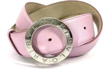 Bulgari Pre-owned Belts, female, Pink, Size: ONE SIZE Pre-owned Vintage Belt