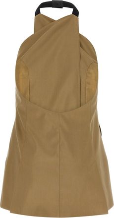 Max Mara Womens Beige Virgin Wool Blazer Clothing