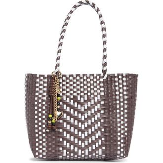 Steve Madden BSunny Woven Tote in Brown Multi Woven at Nordstrom Rack