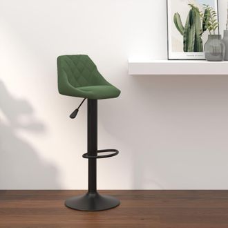 vidaXL Taburete De Cocina De Terciopelo Verde Oscuro Vidaxl