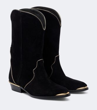 Isabel Marant Elbini suede cowboy boots