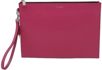 Saint Laurent Pre-owned Tablet Holder - Dames - Vintage Clutch - Roze - ONE Size - Leer - Vintage