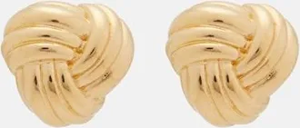 Bottega Veneta Orecchini Intreccio in argento sterling bagnato in oro 18kt