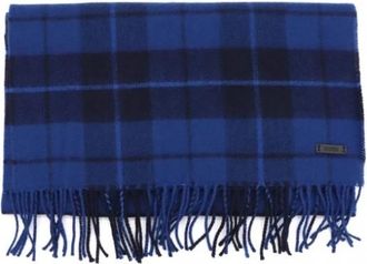 HUGO BOSS Stellan Wol Sjaal - unisex - Wintersjaals - Blauw - ONE Size - Wol - Accessoires