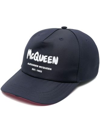 Alexander McQueen Alexander Mc Queen Logo Baseball Cap