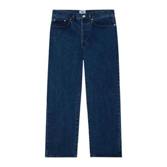 Obey Straight Fit Jeans, male, Blue, W30, Baggy Denim Jeans - Stone Washed Indigo