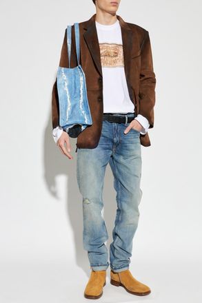 Acne Studios Jeans With A Vintage Effect, Mens, Blue