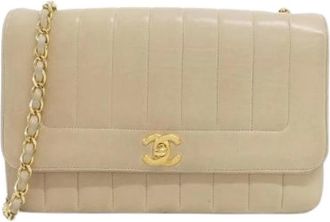 Chanel Borsa a spalla Pre-owned in pelle di agnello - - Pre-owned - Donna - Beige - ONE SIZE