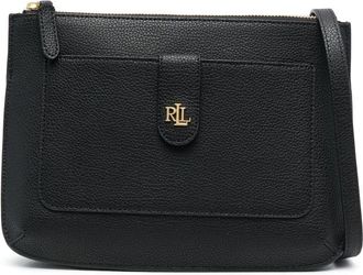 Lauren Ralph Lauren Jamey leather crossbody bag - women - Calf Leather/Polyester - One Size - Black