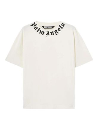 Palm Angels Neck Logo Regular Tee