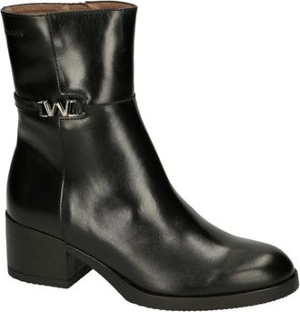 Wonders Schoenen, Dames, Zwart, 37 EU, Leer, Oregon Enkelboot