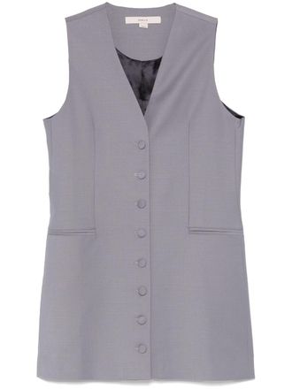 Remain sleeveless jacket - women - Wool/Elastane/Polyester/Viscose - 38 - Grey