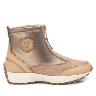 Xti Womens Carmela Collection Leather Booties In Beige