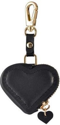 Posh Tech Leather AirTag Bag Charm in Black at Nordstrom, Size Small