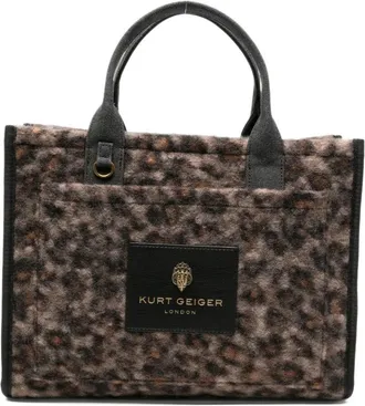 Kurt Geiger Leopard Print Tote Bag Holborn