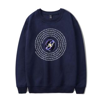 Generic Katseye Merch Album Soft Is Strong Sweatshirt Crewneck Long Sleeve Sweatshirt Men/women Pullover (5,S)
