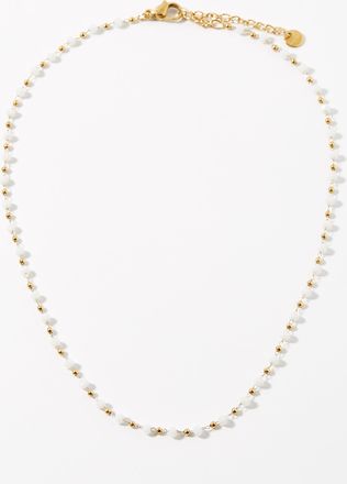 Simons Womens Two-tone bead chain