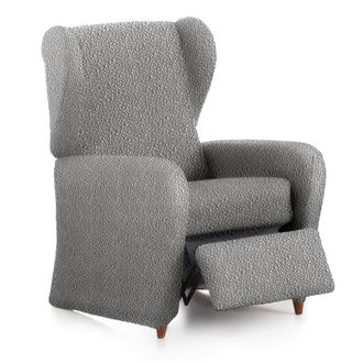 Eysa Funda de sill&oacute;n relax el&aacute;stica gris claro 60 - 85 cm