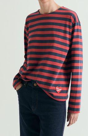 Scalpers Striped T-shirt Patch in Redstripes at Nordstrom, Size X-Large Eu