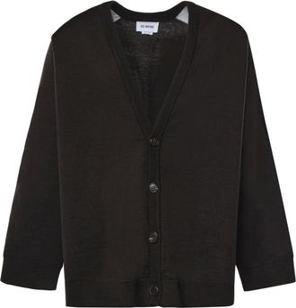 Hed Mayner C&aacute;rdigan Oversized de Lana con Cuello en V - Knitwear - Hombre - Marr&oacute;n - L
