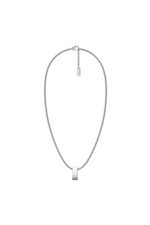 Diesel Stainless steel pendant necklace - Necklaces - Unisex - Silver