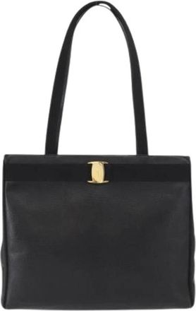 Ferragamo Pre-owned Vala Tote - Dames - Vintage Shopper - Zwart - ONE Size - Vintage