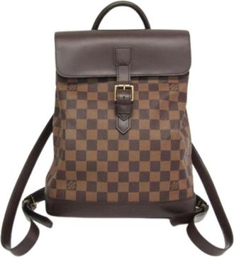 Louis Vuitton Pre-owned Backpacks, female, Brown, Size: ONE SIZE Pre-owned Soho N51132