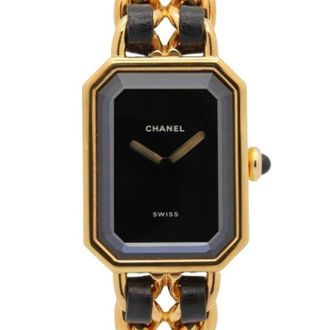 Chanel Pre-owned Vintage Polshorloge - Dames - Vintage Horloges - Zwart - ONE Size - Leer - Vintage