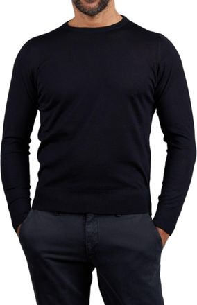 Sonrisa Black Maglieria Classica Long-Sleeved Knit Sweater