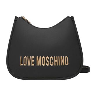 Love Moschino Tassen, Dames, Zwart, ONE Size, Leer, Schoudertas