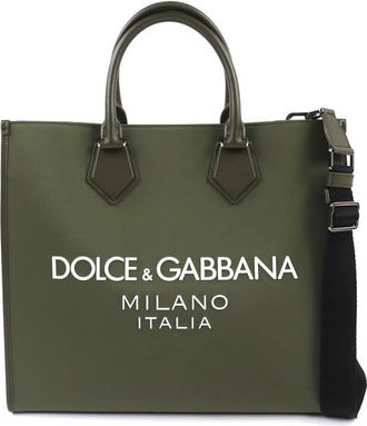 Dolce & Gabbana Pre-owned Dolce and Gabbana Large Nylon Logo Edge Shopper Ladies YW5ZC6N9BR9EMZMP