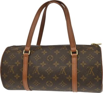 Louis Vuitton Papillon Handbag Monogram Canvas Brown Canvas Handbag (Pre-Owned)