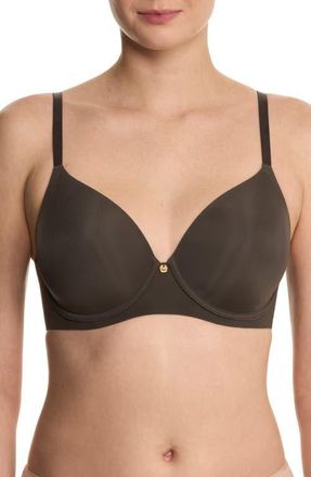 Natori Cloud Comfort Full Fit Back Smoothing T-Shirt Bra in Dark Grey at Nordstrom, Size 38Ddd