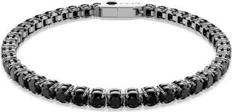 Swarovski Matrix Tennis Bracelet in Black at Nordstrom, Size X-Large