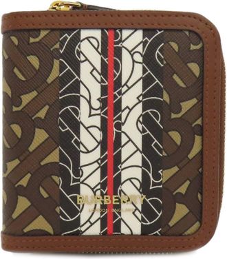 Burberry Brown Leather Wallet (Bi-Fold) (Pre-Owned)